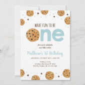 Invitation Amusant d'être un biscuit premier anniversaire (Devant)