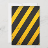 Invitation amusant enfants Camions de construction simples 5e (Dos)