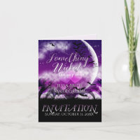 Amusant et méchant amour d'Halloween lune mariage