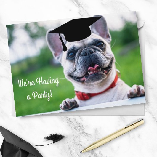 Invitation Amusant French BullDog Photo Party