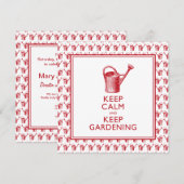 Invitation Amusant Gardener's Birthday ou Retirement Party (Devant / Derrière)