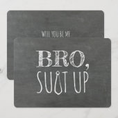 Invitation Amusant Groomsman ou Best Man (Devant / Derrière)