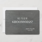 Invitation Amusant Groomsman ou Best Man (Dos)