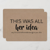 Invitation Amusant Groomsman ou Best Man (Devant / Derrière)