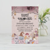 Invitation Amusant Happy Halloween Anniversaire de enfant Par (Debout devant)
