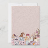 Invitation Amusant Happy Halloween Anniversaire de enfant Par (Dos)