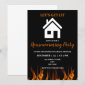 Invitation Amusant Humour Fête du réchauffement du foyer (Devant / Derrière)