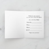 Invitation Amusant Jeu Nuit Invitation, Tick Tack Toe (Intérieur)