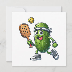 Invitation Amusant joueur de pickleball Louveur de paddleball