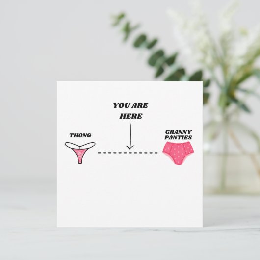 Invitation Amusant Joyeux anniversaire pour son Anniversaire (Debout devant)