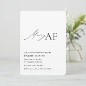 Invitation Amusant Joyeux Fête de Noël AF (Debout devant)