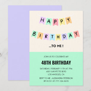 Invitation Amusant Joyeux Humour d'anniversaire 48e anniversa