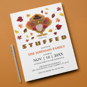 Invitation Amusant | Laissons-nous nous fourrer | Thanksgivin