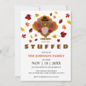 Invitation Amusant | Laissons-nous nous fourrer | Thanksgivin (Devant)