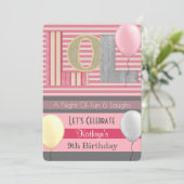 Invitation Amusant "LOL" Fête Fille de bois d'oeuvre Annivers (Debout devant)