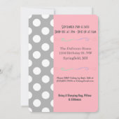 Invitation Amusant "LOL" Fête Fille de bois d'oeuvre Annivers (Dos)