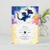 Invitation Amusant Majestic Dragon Anniversaire (Debout devant)