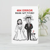Invitation Amusant mariage heureux (Debout devant)