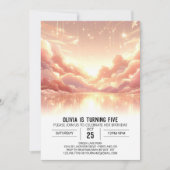 Invitation Amusant moderne Celestial numérique anniversaire (Devant)