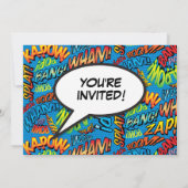 Invitation Amusant N'Importe Quel Âge Moderne Anniversaire Fê (Dos)