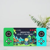 Invitation Amusant Novelty Computer Jeu Anniversaire Fête (Debout devant)