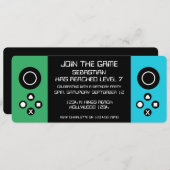 Invitation Amusant Novelty Computer Jeu Anniversaire Fête (Devant / Derrière)