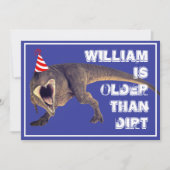 Invitation Amusant Plus Âgé Que Le T-Rex Diirt (Devant)