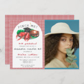 Invitation Amusant poisson de fruits de mer ébouillonner moi! (Devant / Derrière)