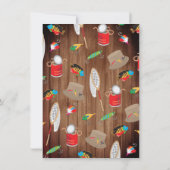 Invitation Amusant prendre l'appât Bass pêche fête d'annivers (Dos)