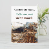 Invitation Amusant Quirky Fête de réchauffement ménager Invit (Debout devant)