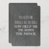 Invitation Amusant seras-tu ma servante d'honneur ? (Devant / Derrière)