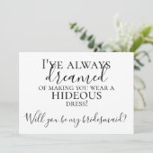 Invitation Amusant Serez-Vous Ma Proposition D'Épouse ? (Debout devant)