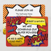 Invitation Amusant Son & Ses Bachelor / Bachelorette Party (Devant / Derrière)