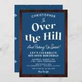 Invitation Amusant sur la colline N'importe quel âge fête d'a (Devant / Derrière)