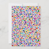 Invitation Amusant Surprise coloré Anniversaire (Dos)