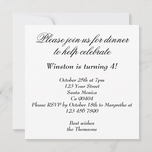 Invitation Amusant Vélo Chat, Chats Sur Moto Anniversaire (Dos)