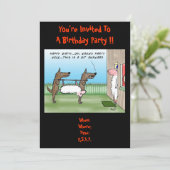 Invitation amusante à la fête d'anniversaire (Debout devant)