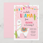 Invitation amusante à l'anniversaire de tout le la (Devant / Derrière)