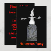 Invitation amusante à l'Halloween de Tombstone (Devant / Derrière)