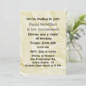 Invitation amusante à un enterrement de vie de gar (Debout devant)