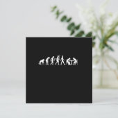 Invitation Amusante Chess Evolution Chess Player Idée cadeau (Debout devant)