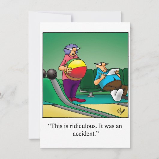 Invitation amusante de Bowling Party (Devant)