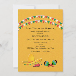 Invitation amusante de fiesta