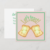 Invitation amusante de toasts (Devant / Derrière)