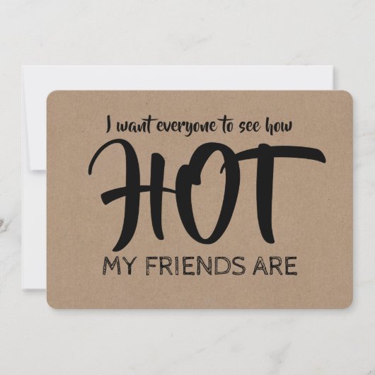 Invitation Amusante domestique d'honneur / La servante d'honn (Devant)