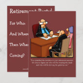 Invitation amusante du parti de retraite "Spectick (Devant / Derrière)