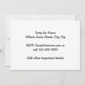 Invitation Amusante fête de bande dessinée rétro Vintage (Dos)