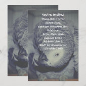 Invitation Amusante fête du perroquet gris africain (Devant / Derrière)