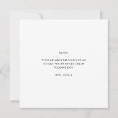Invitation Amusante Moderne Dusty Blue Script Bridesmaid Prop (Dos)