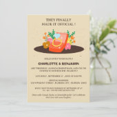 Invitation Amusante partie Décontractée d'engagement (Debout devant)